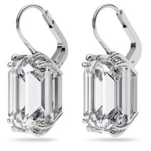 Swarovski White Octagonal Cut Diamond Earrings